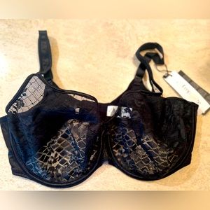 Sexy black lace bra